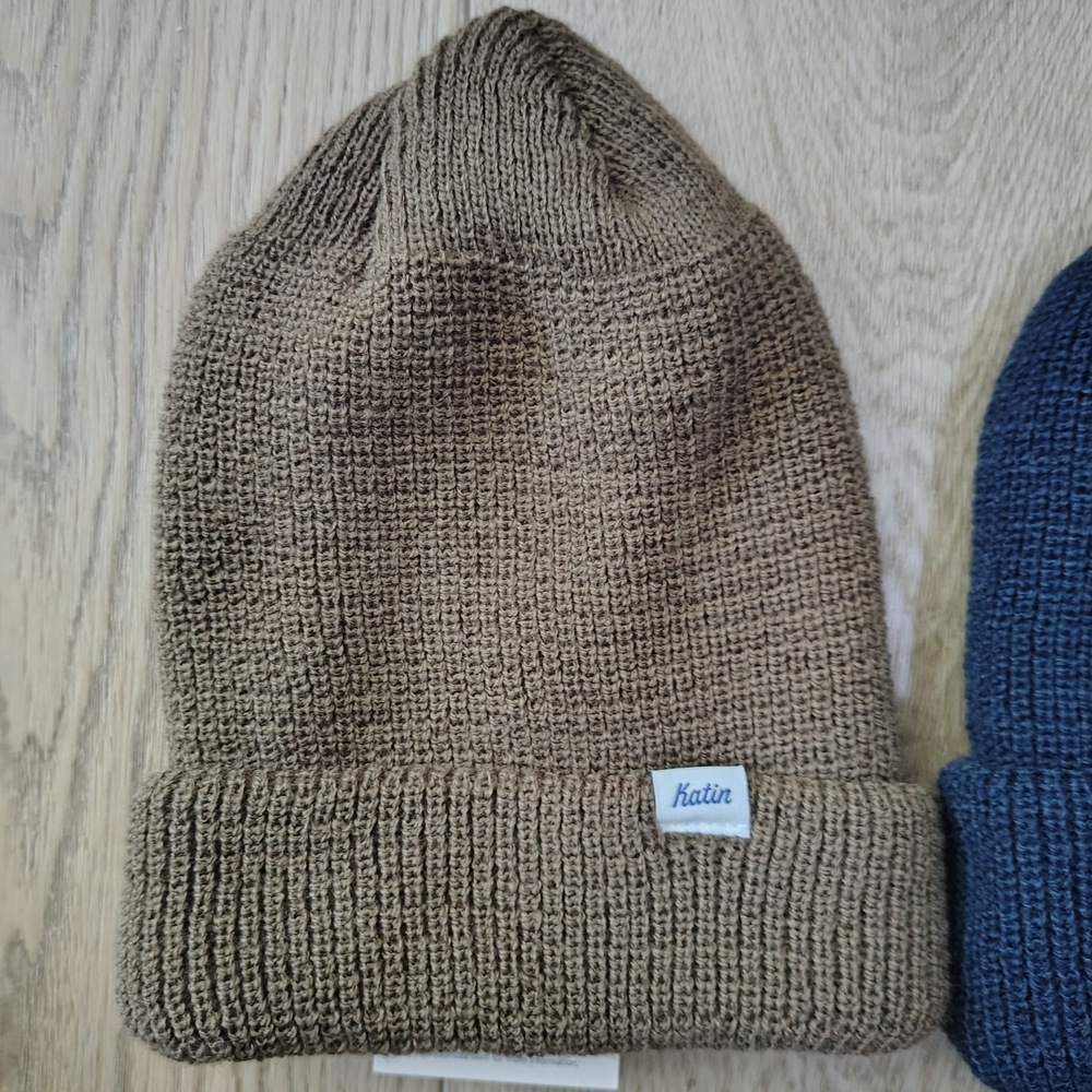 Katin Kids Beanie Set - Brown and Dark Blue - Picture 3 of 4